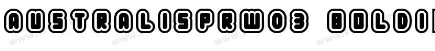 AustralisPrW03 BoldI字体转换